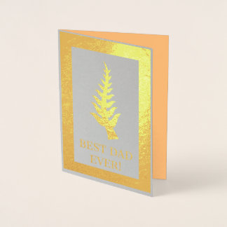 Con Relieve Metalizado Tarjeta del Día del Padre Nyame nti Adinkra