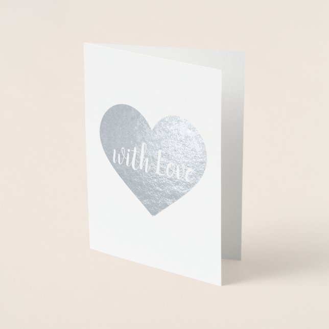 Con Relieve Metalizado Tarjeta en papel kraft para cualquier ocasión. (Anverso)