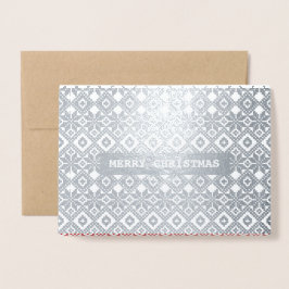 Con Relieve Metalizado Tarjeta fotográfica de Personalizado de lujo Merry