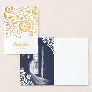 Con Relieve Metalizado Tarjeta fotográfica personalizada del bordado mexi