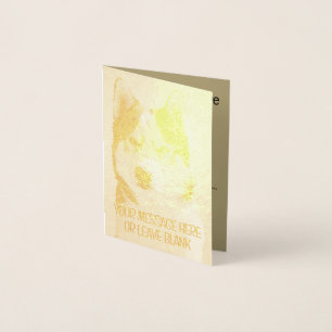 Con Relieve Metalizado Tarjeta Husky Siberiana / Tarjeta Malamute Alaskan