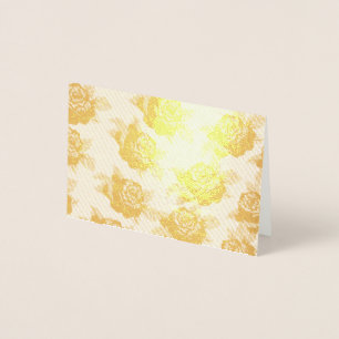 Con Relieve Metalizado Tarjeta Rosa de oro