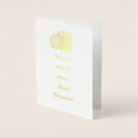 ¡Vale más que Bitcoin! Tarjeta de cumpleaños Crypt