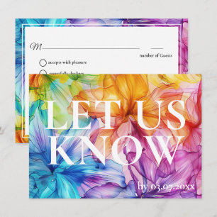 Con requisitos de menú RSVP Ethereal Bloom