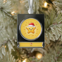 Adorno de estrella de Navidad linda