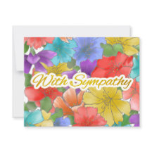 Con simpatía, oro floral multicolor moderno