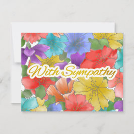 Con simpatía, oro floral multicolor moderno