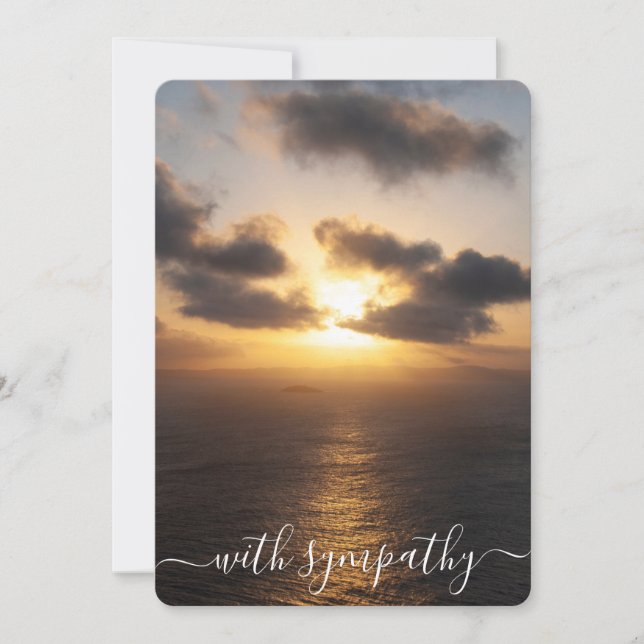 Con simpatía por la puesta de sol sobre las condol (Anverso)