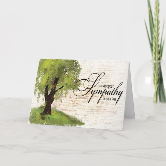 Con tarjeta de felicitación de simpatía (Anverso)