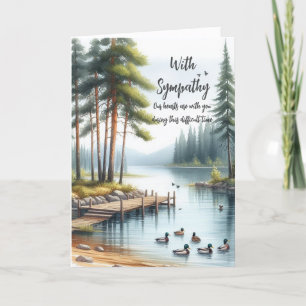 Con tarjeta de felicitación de simpatía