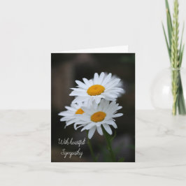 Con tarjeta de felicitación plegada de simpatía