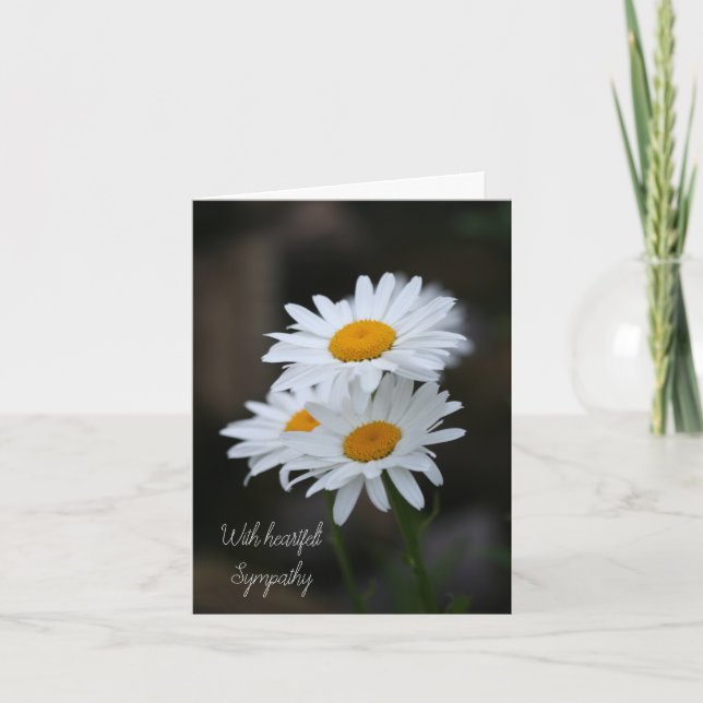 Con tarjeta de felicitación plegada de simpatía (Anverso)