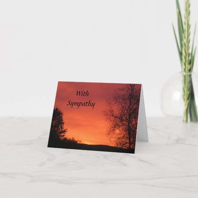 Con tarjeta majestuosa Sympathy (Anverso)