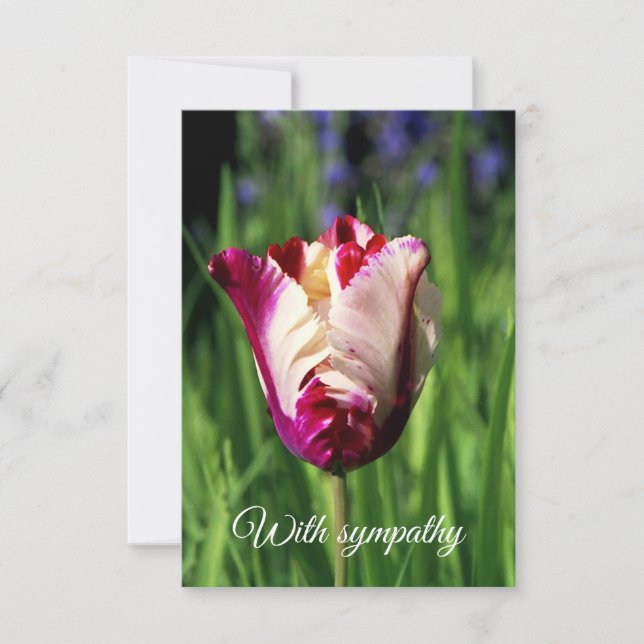 Con tarjeta plana de simpatía (Anverso)