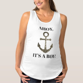 Con Tirantes Ahoy es una camiseta de Baby Shower de un chico pr