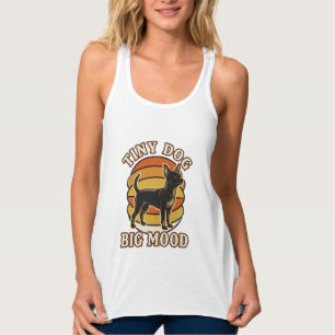 Con Tirantes Camiseta de Amante de Chihuahua Grabado Retro Humo