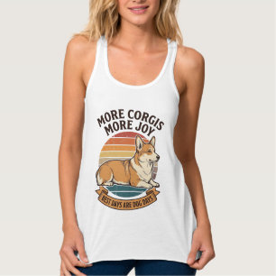 Con Tirantes Camiseta de Amante de Corgi Grabado Vintage Cita d