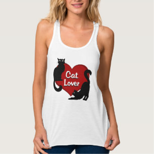 Con Tirantes Camiseta de amante de los gatos de las mujeres