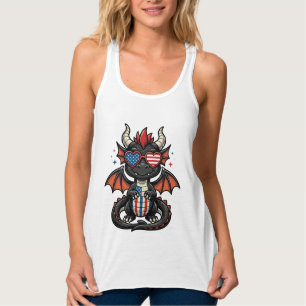Con Tirantes Camiseta de diseño vectorial vintage de dragón beb