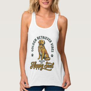 Con Tirantes Camiseta de Golden Retriever Grabado Vintage Amant