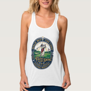 Con Tirantes Camiseta de golf de Jesús Diseño basado en la fe_1