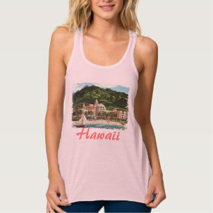 Con Tirantes Camiseta de las Reales Damas Hawaianas