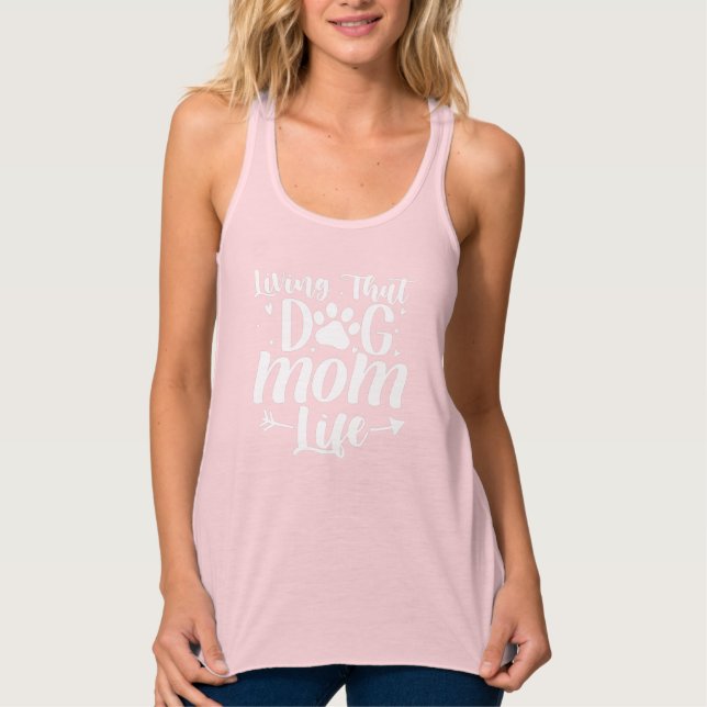 Con Tirantes Camiseta de mujer para mamá de perro (Anverso)