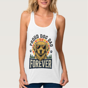 Con Tirantes Camiseta de Papá Perro Diseño Retro de Golden Retr
