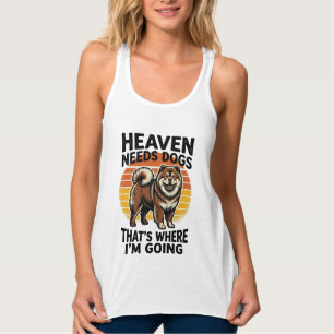 Con Tirantes Camiseta de perro Chow Chow Heaven Tributo Grabado