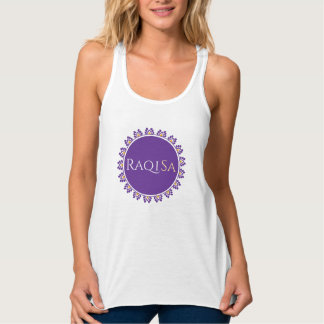 CON TIRANTES CAMISETA DE RAQISA FLOWY EN BLANCO