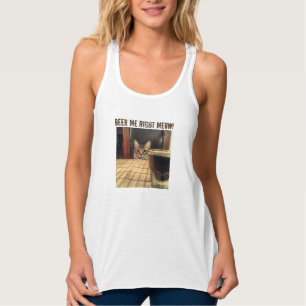 Con Tirantes Camiseta de tanque de fotografía de gato gatito ce