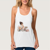 Camiseta de vacaciones de chica linda vibraciones