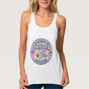 Con Tirantes Camiseta Divertida de Baloncesto de Unicornio Rebo