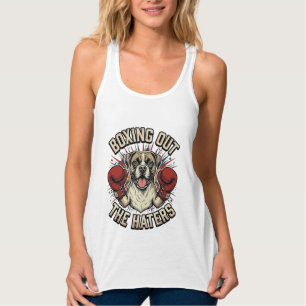 Con Tirantes Camiseta divertida de perro boxeador boxeando a lo