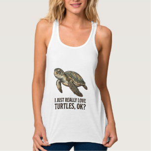 Con Tirantes Camiseta divertida de tortuga amante de tortugas v