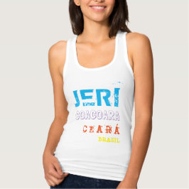 CON TIRANTES CAMISETA FEMININA JERICOACOARA