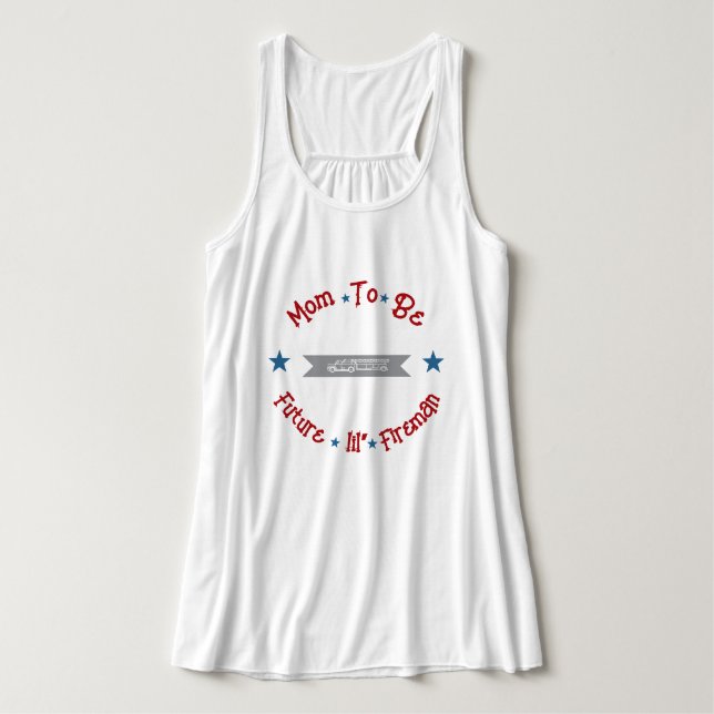 Con Tirantes Camiseta Futuro Bomberito para Mamá (Diseño del anverso)