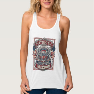 Con Tirantes Camiseta Gráfica Vectorial Desfile Patriótico del