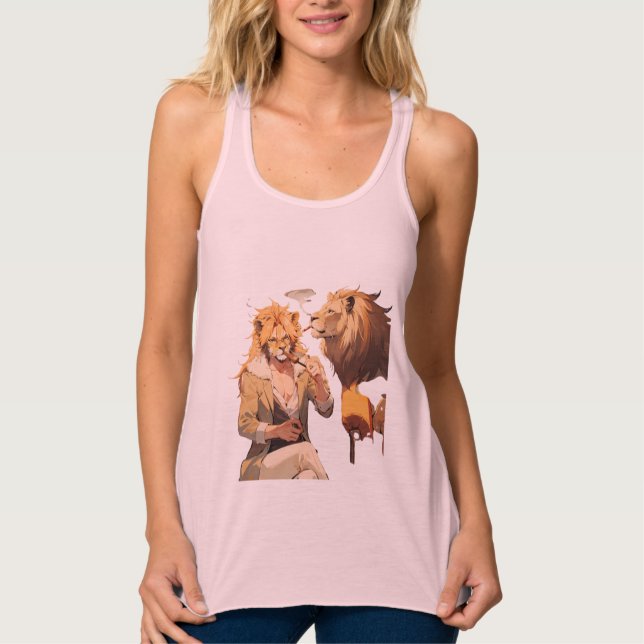 Con Tirantes Camiseta león  (Anverso)