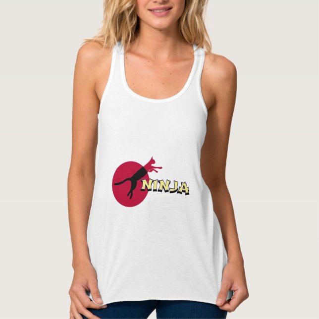 Con Tirantes Camiseta Ninja Cat (Anverso)