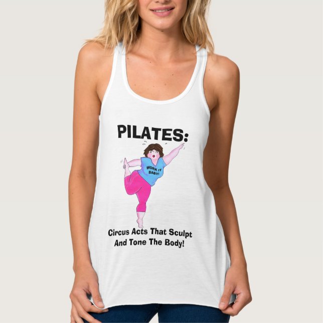 Con Tirantes Camiseta "PILATES- Actos de circo" (Anverso)