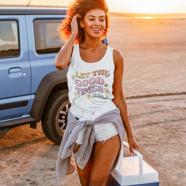 Con Tirantes Camiseta Retro Flower T de mediados de siglo (Subido por el creador)