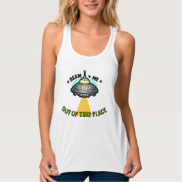 Con Tirantes Camiseta sin Mangas de Nave Alienigena