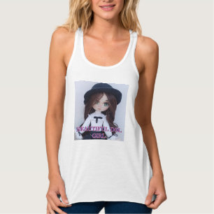 Con Tirantes Camiseta sin mangas de niña muñeca linda – Arte de