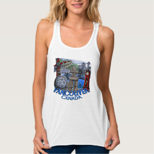 Con Tirantes Camiseta sin mangas de recuerdo de Vancouver para