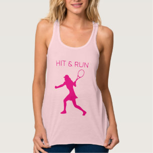 Con Tirantes Camiseta sin mangas de tenis para mujeres de golpe