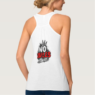 Con Tirantes Camiseta sin mangas gráfica 'No Rules'