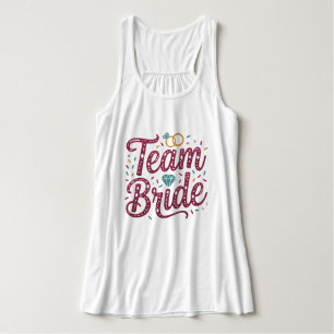 Con Tirantes Camiseta sin mangas para la fiesta de boda de la n