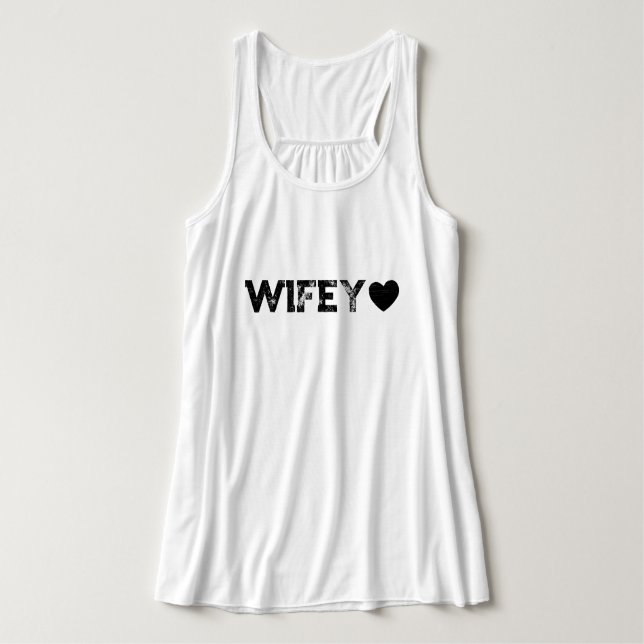 Con Tirantes Camiseta sin mangas Wifey Grunge para mujer (Diseño del anverso)