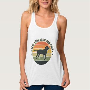 Con Tirantes Camiseta Vectorial de Perro Padre Labrador Vintage